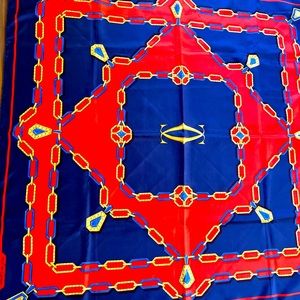 Vintage Cartier Silk Scarf - Authentic